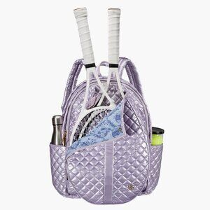BRAND NEW! NWOT Oliver Thomas 24 + 7 Tennis Backpack in Lavender Metallic